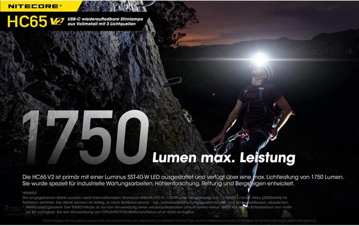 Produktbild Nitecore HC65 V2 USB (1750 lm)