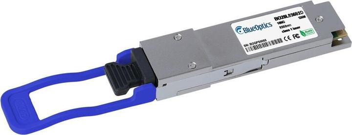 Actual product image BlueOptics NVIDIA MMA1L30-CR compatible QSFP28 BO28L13602D