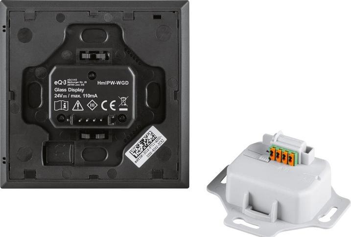 Actual product image EQ-3 Homematic IP Wired Glass Display HmIPW-WGD