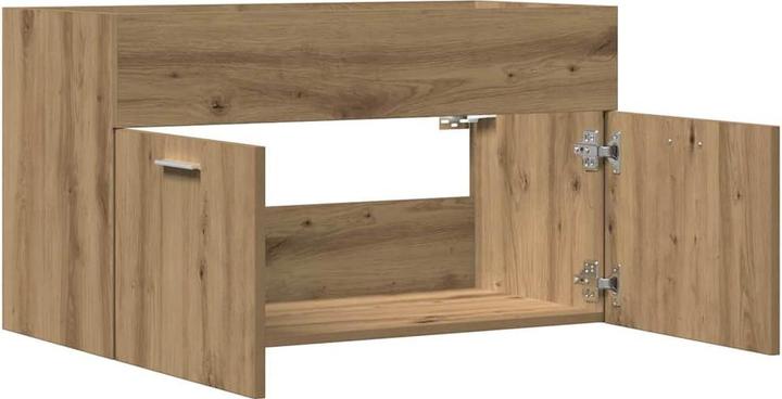 Produktbild VidaXL Waschbeckenunterschrank Unterschrank Badschrank Wandmontage Artisan-Eiche