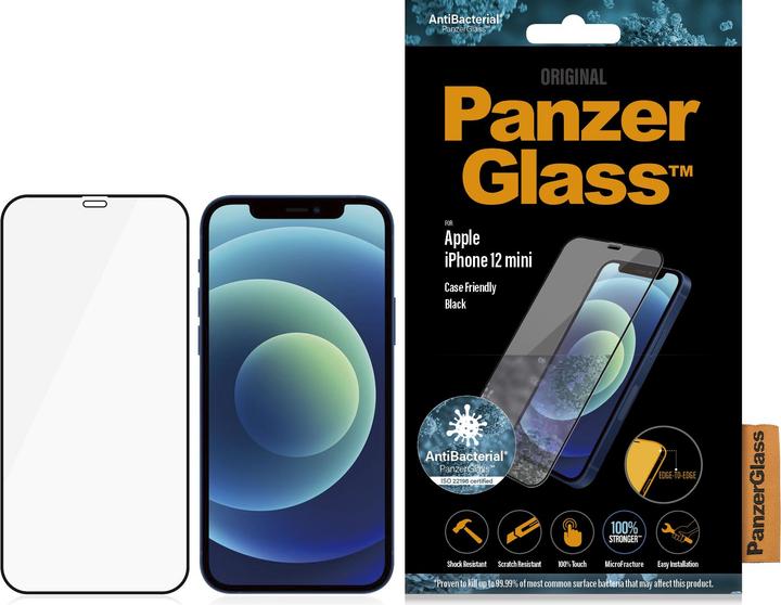 PanzerGlass Edge-to-Edge (1 Stück, Apple iPhone 12 mini)