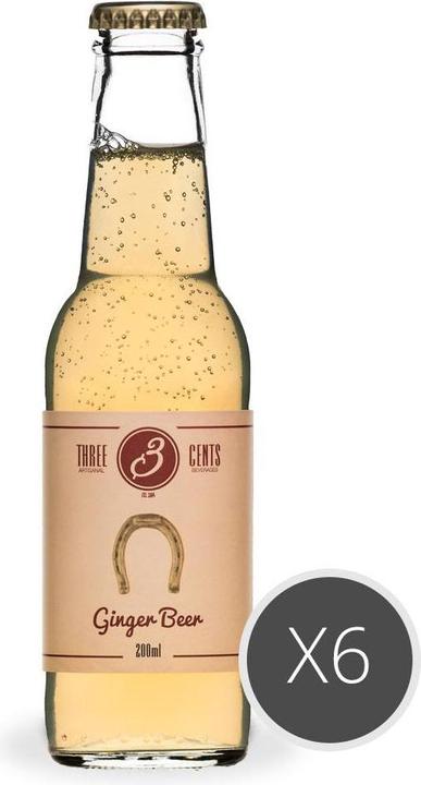 Produktbild Three Cents Ginger Beer (6 x 20 cl)