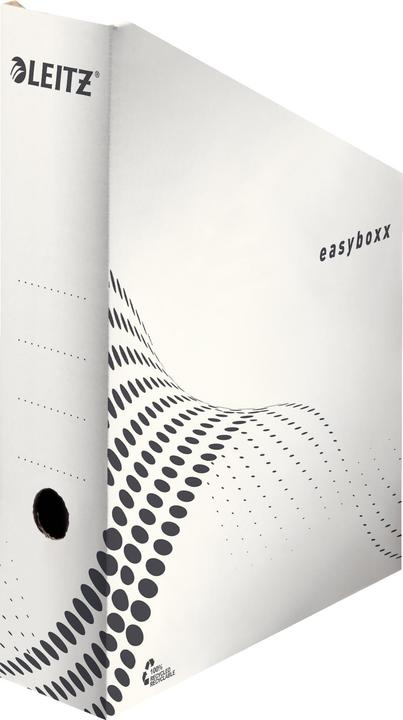 Produktbild Leitz Archiv-Stehsammler easyboxx, DIN A4, weiss 100% geriffelter Recyclingkarton, mit Automatik-Aufbau (A4)
