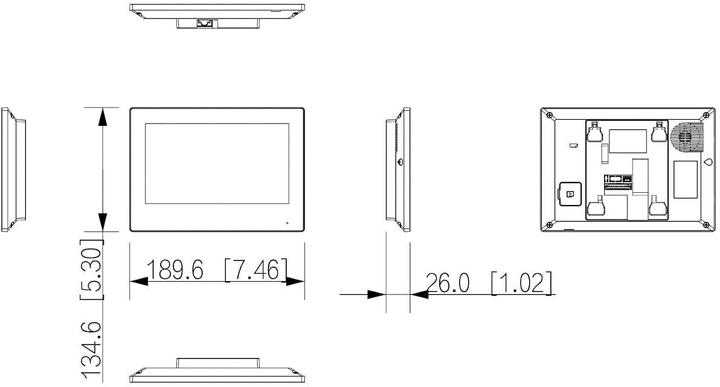 Produktbild Dahua MONITOR LCD 7" IP DOORPHONE/WIFI POE/ VTH2621G-WP (Ethernet)