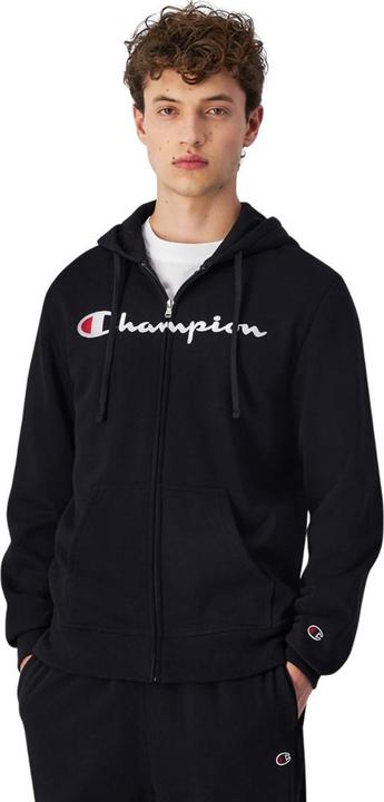 Champion Bluza męska Full Zip Hoodie czarna 220255 KK001 S (S)
