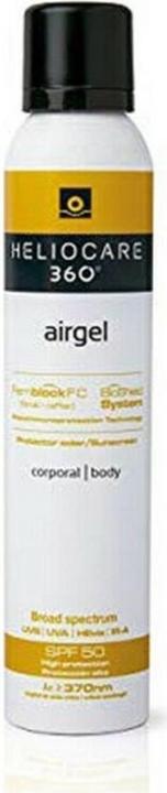 Actual product image Heliocare 360º SPF50 air gel 200 ml (Suntan cream, SPF 50, 200 ml)