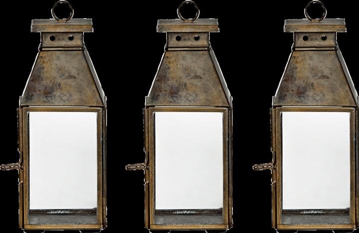 Produktbild House Doctor Windlicht, HDTilka, Antikes Messing-Finish (6.5 x 6.5 x 17.5 cm, 1 x)