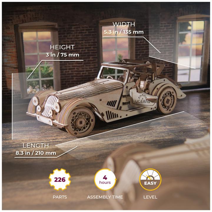 Image du produit Ugears 70202 Sports Car Rapid Mouse - Souris rapide de voiture de sport