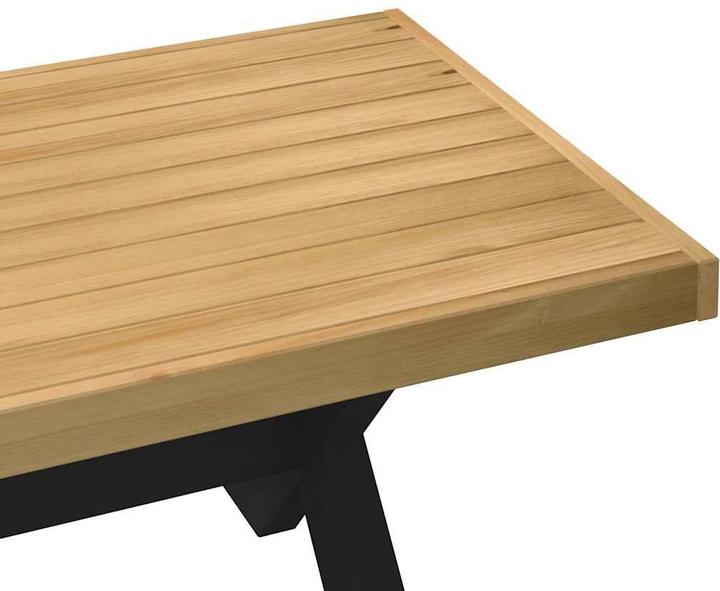 Actual product image VidaXL Coffee table NOAIN X-shaped legs 120x60x40 cm solid pine wood (120 x 60 x 40 cm)