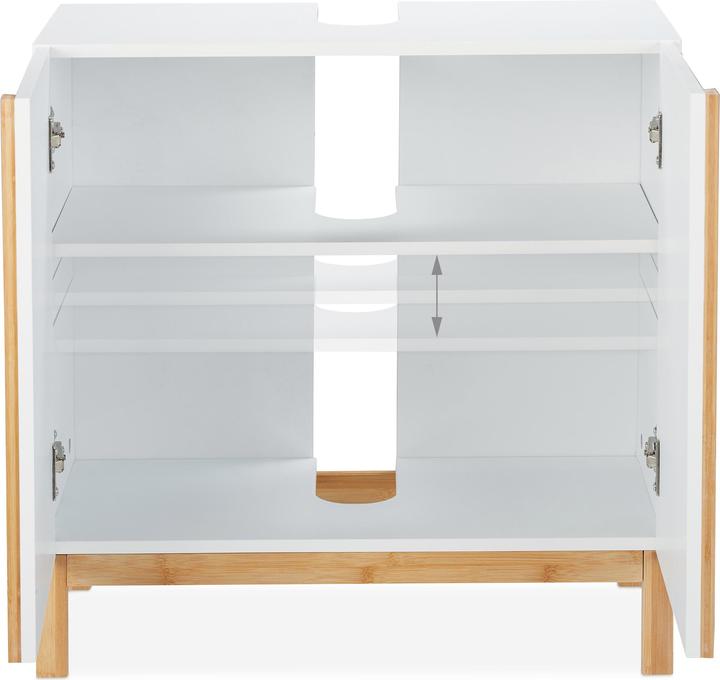 Produktbild Relaxdays Waschbeckenunterschrank (60 x 30.5 x 60.5 cm)