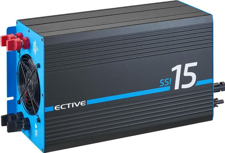 Immagine prodotto Ective SSI 15 Sinus-Wechselrichter 1500W 24V mit Netzvorrang, Ladegerät & MPPT Laderegler (CH-Stecker)