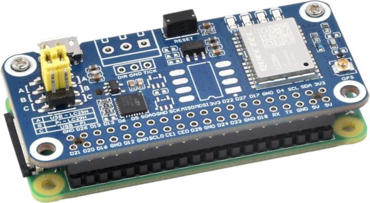 Produktbild WaveShare GPS-RTK Rover LC29H(DA) Dual-band L1+L2 für Raspberry Pi