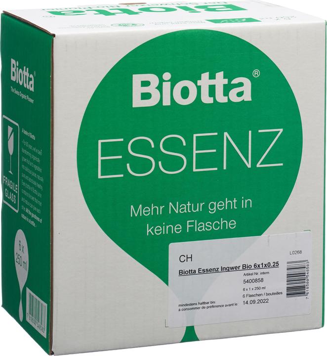 Biotta Essence Ginger Organic (6 x 25 cl)
