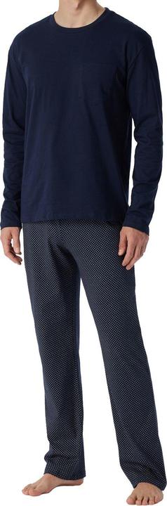 Image du produit Schiesser pyjama long naturel 100% coton | aussi grande taille (M)