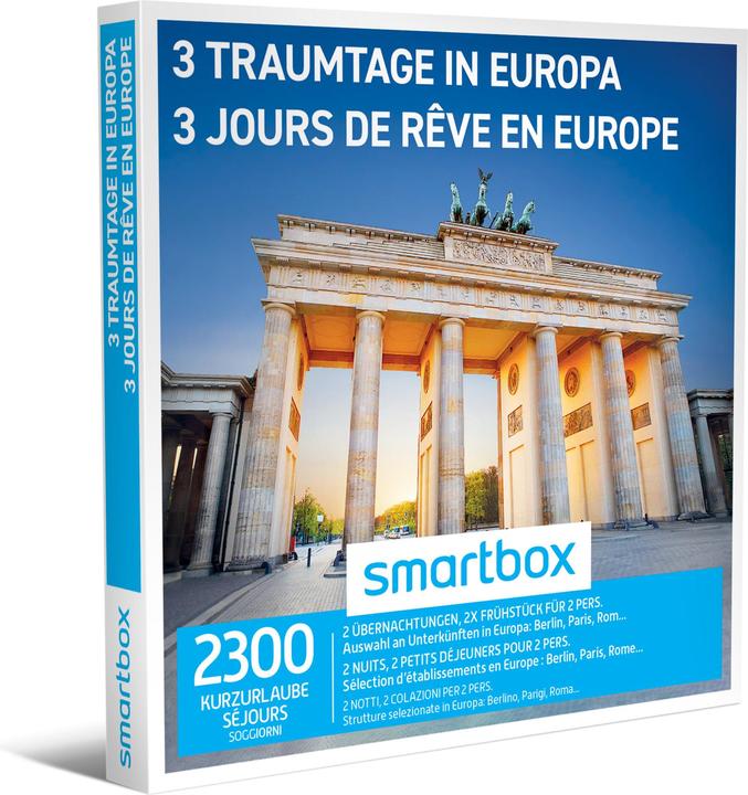 Smartbox 3 dream days in Europe (2 pers.)