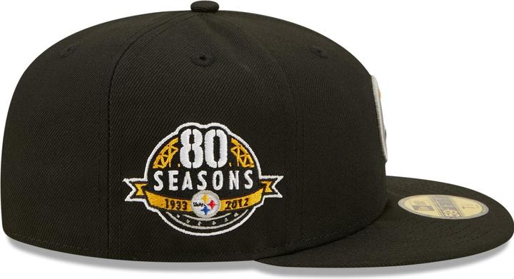 Actual product image New Era 59Fifty Cap - Pittsburgh Steelers 80 Seasons - 7 3/4 (7 3/4)