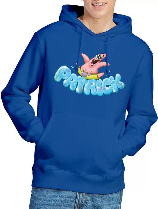 Immagine prodotto Spongebob Squarepants Happy Go Lucky Felpa con Cappuccio Patrick Star (Patrick Stella) Uomo (XL)