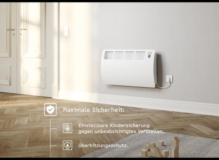 Actual product image Stiebel Eltron CON 20 Premium, 2.0 kW wall convector for approx. 25 m², VDE tested (2000 W)