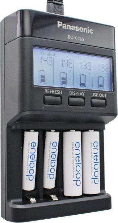 Image du produit Panasonic BQ-CC65 (4 pcs, AAA, Piles rechargeables + chargeur)