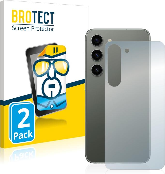 Produktbild BROTECT Schutzfolie Displayschutz Displayschutzfolie Folie Klar Transparent (2 Stück, Samsung Galaxy S23+)