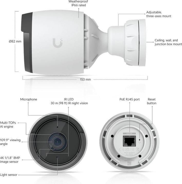 Actual product image Ubiquiti G6 Bullet (3840 x 2160 pixels)