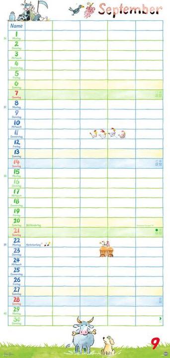 Immagine prodotto Heye Familienplaner (21 x 45 cm, Copertina rigida, Tedesco)