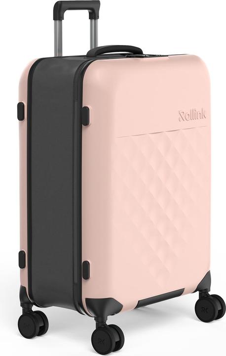 Actual product image Rollink Harde suitcase / Trolley / Travel case - Vega 360 - 65 cm - Rose (80 l, M (50 - 90l))