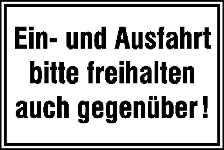 Actual product image SafetyMarking Sign Please keep entrance and exit free also opposite