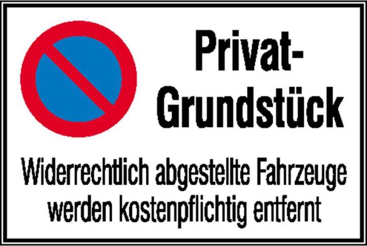 Image du produit SafetyMarking Panneau d'interdiction de s'arrêter Restriction de l'interdiction de s'arrêter Propriété privée