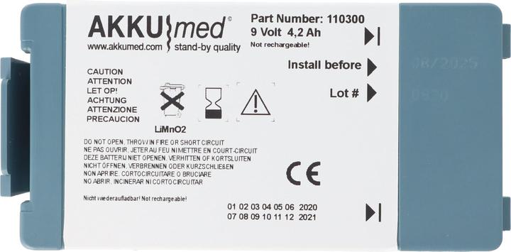 Produktbild XCell Lithiumbatterie passend für Philips Heartstart HS1, FRx M5070A (1 Stk., 4200 mAh)