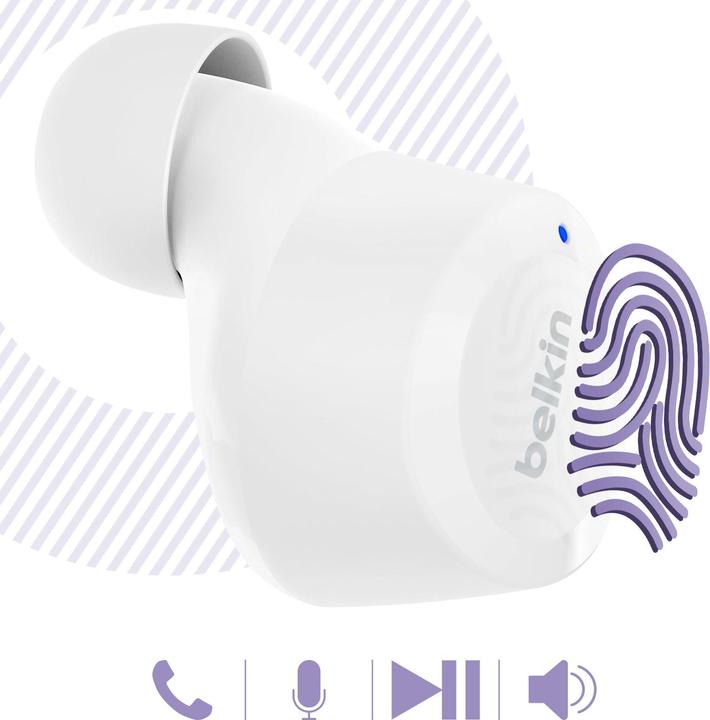 Actual product image Belkin Auc009btwh Soundform Bolt True (No noise cancelling, 19 h, Wireless)