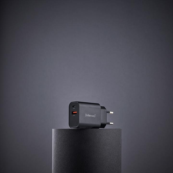 Image du produit Intenso Power Adapter W30AC, 30W, USB-A und USB-C Anschluss, für iPhone, iPad, Tablet, Samsung Galax (30 W)