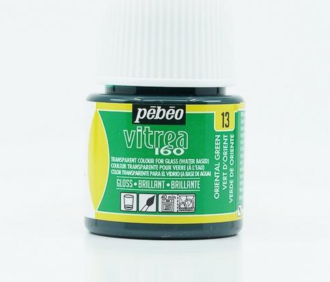 Actual product image Pebeo Vitrea 160 Glossy Oriental Green (Orient green, 45 ml)