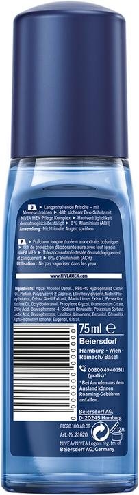 Actual product image NIVEA MEN Fresh Active Vapo (Spray, 75 ml)