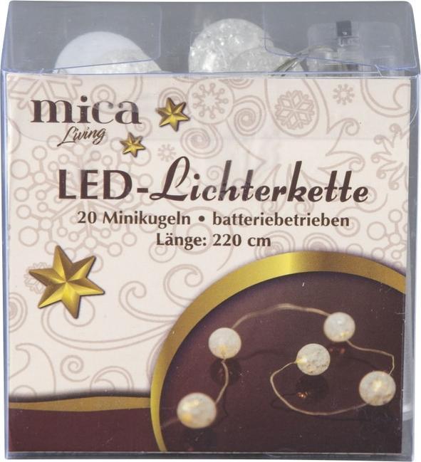 Actual product image MICA Living 20 LED fairy lights - baubles - 220 cm (2.20 m)
