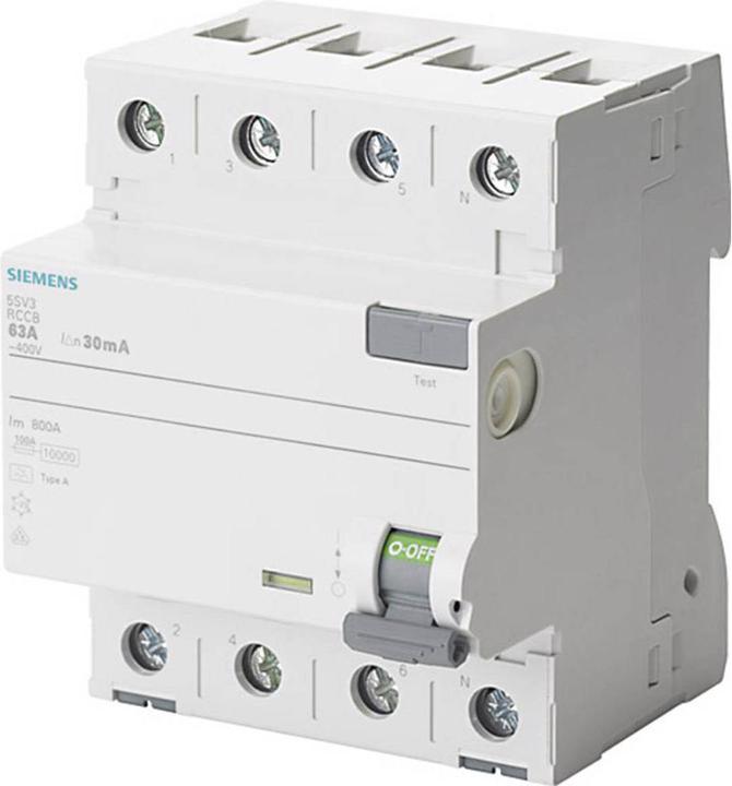 Produktbild Siemens FI Typ 80A Npol. 00mA 400V 4TE