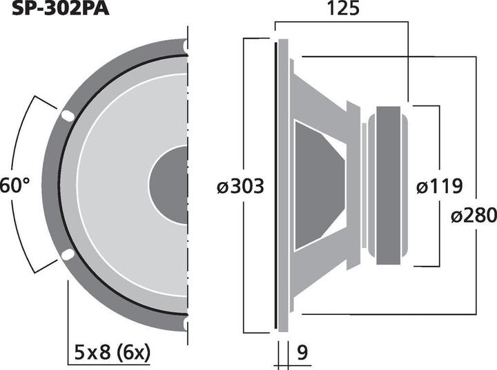 Produktbild Monacor Basslautsprecher (1 Stk.)