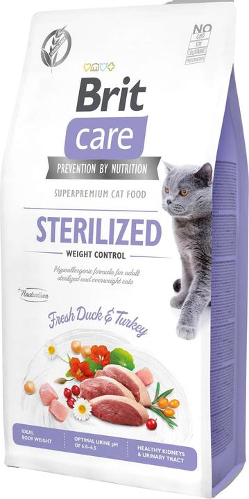 Actual product image Brit Care Cat GF Sterilised Weight Control 7kg (Adult, 1 pcs., 7000 g)
