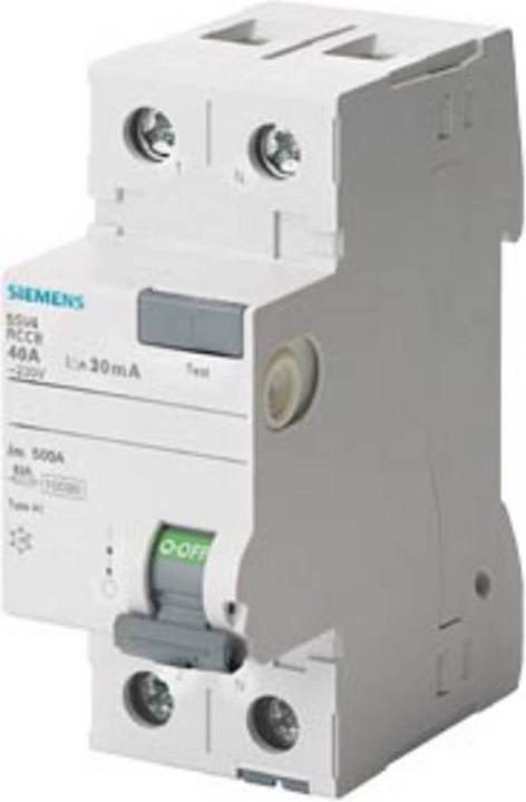 Actual product image Siemens FI circuit breaker type AC A