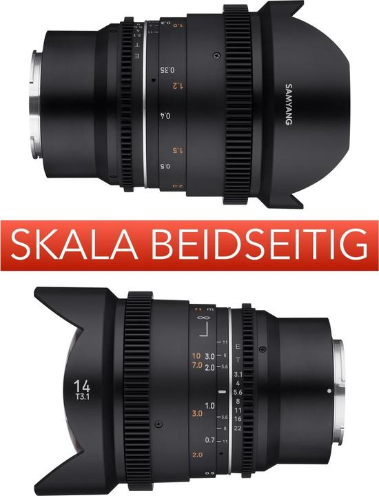 Image du produit Samyang 14mm T3.1 MK2 Canon RF (Canon RF, Plein format, APS-C / DX)