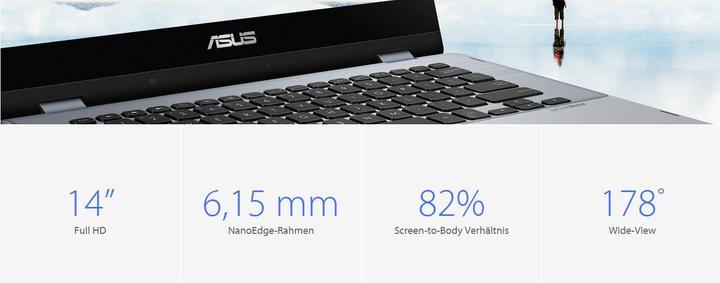 Produktbild ASUS VivoBook Flip 14 TP412FA-EC206T (14", Intel Core i5-8265U, 8 GB, 512 GB, CH)