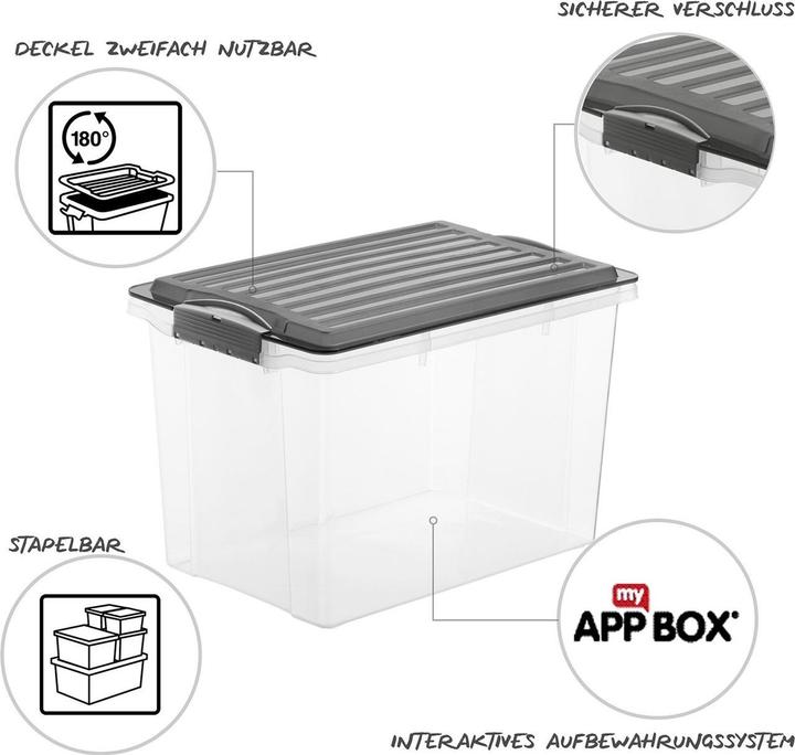 Immagine prodotto Rotho Compact (39,5 x 27,5 x 27 cm, 19 l)