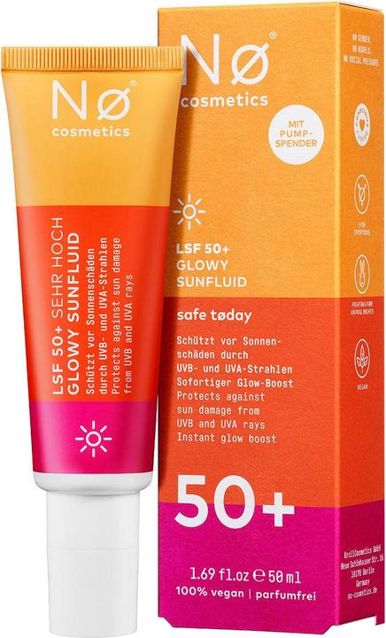 Image du produit Nø Cosmetics Glowy Sunfluid (Lotion solaire, SPF 50+, 50 ml)