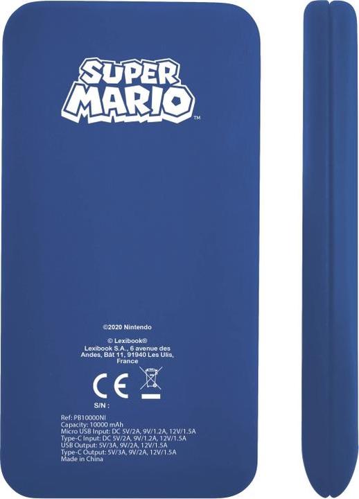 Actual product image Lexibook Super Mario 10,000 mAh Fast Charging Power Bank