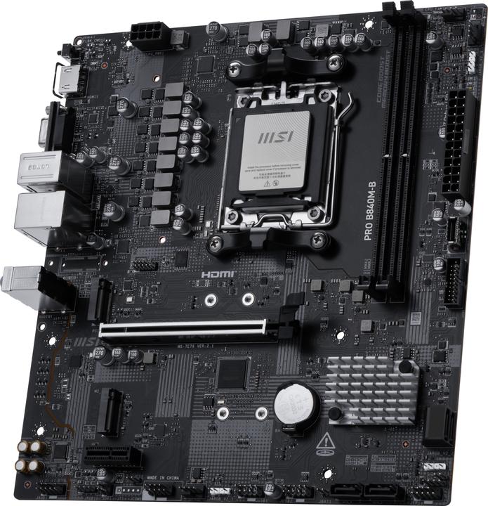 Immagine prodotto MSI PRO B840M-B AM5 mATX MB (AM5, AMD B840, Micro-ITX)