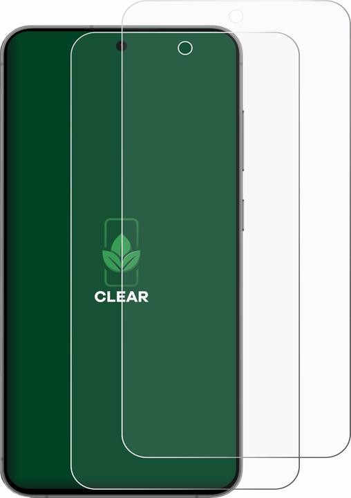 Actual product image ScreenLeaf Protective film sustainable screen protector screen protector film clear transparent (2 Piece, Samsung Galaxy S24 FE)