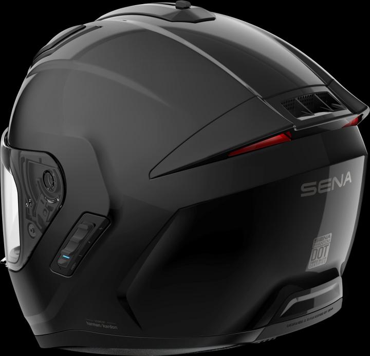 Actual product image Sena PHANTOM - Smart Motorrad-Integralhelm (ECE22.06) - schwarz glanz (XL) (XL)
