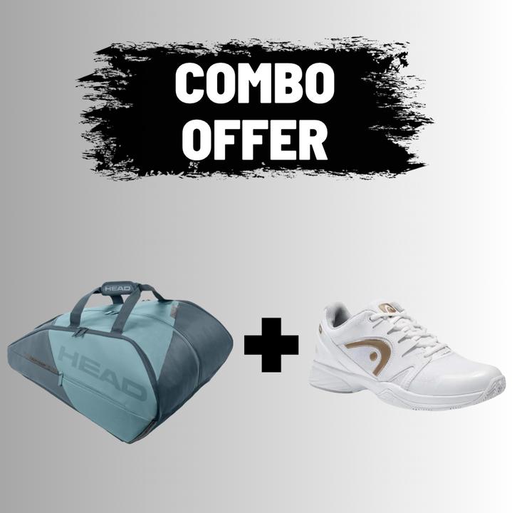 Immagine prodotto Head Tour Padel Cyan Blue Sprint Ltd Ac White/White Woman
