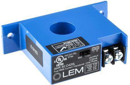 Actual product image LEM AKR Series Current Transformer, 50A Input, 50:1, 4... 20 mA Output, 19mm Bore, 24 V dc, 150 V ac