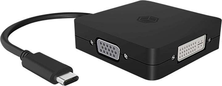 Produktbild Icy Box Videoadapter IB-DK1104-C 4w1 USB TYPE-C (USB Typ-C, DVI, VGA, HDMI, 6 cm)